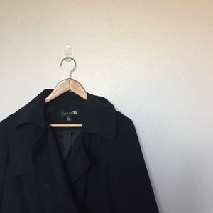 SOLD//Forever 21 navy trench jacket